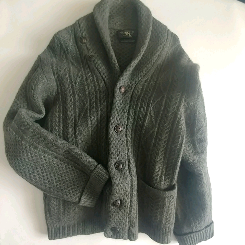 Ralph Lauren Double RL RRL Cardigan Sweater